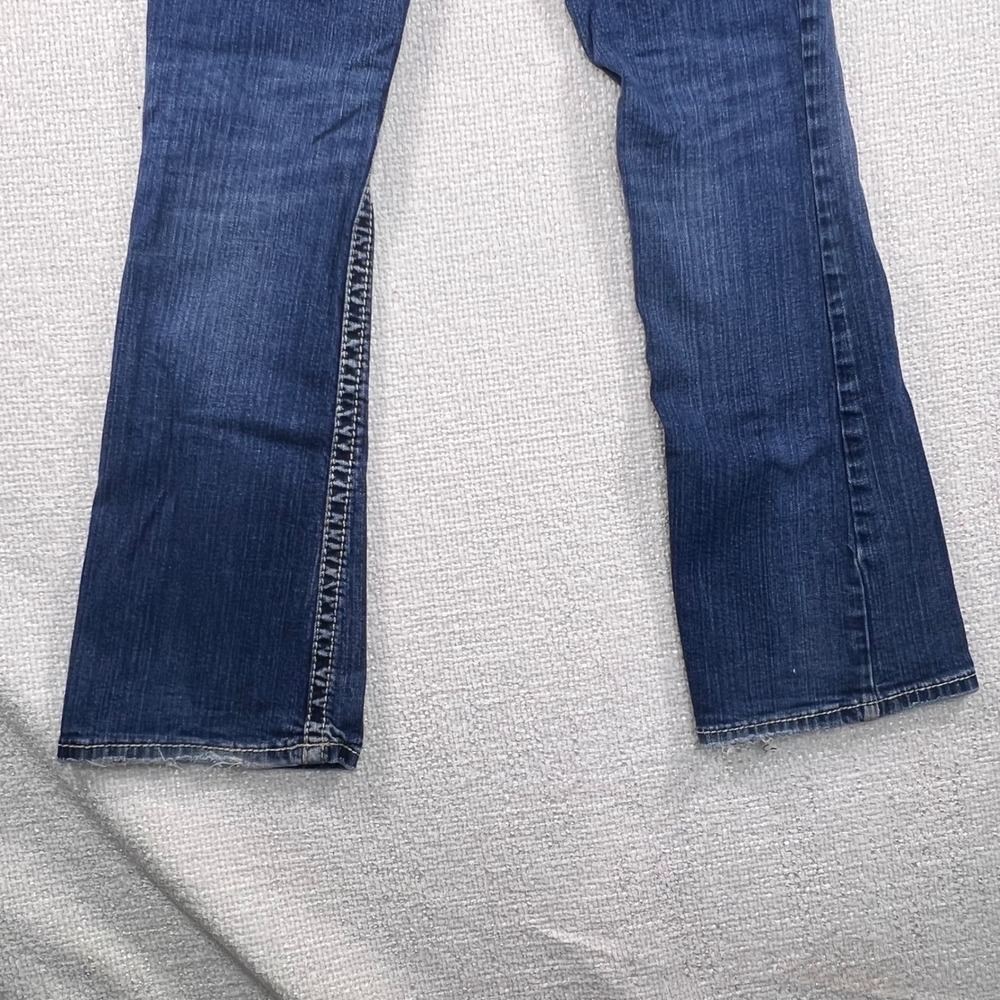 Silver Jeans Co Suki Mid Bootcut Jeans Dark Wash Contrast Stitch Blue Women 29 - Picture 7 of 10